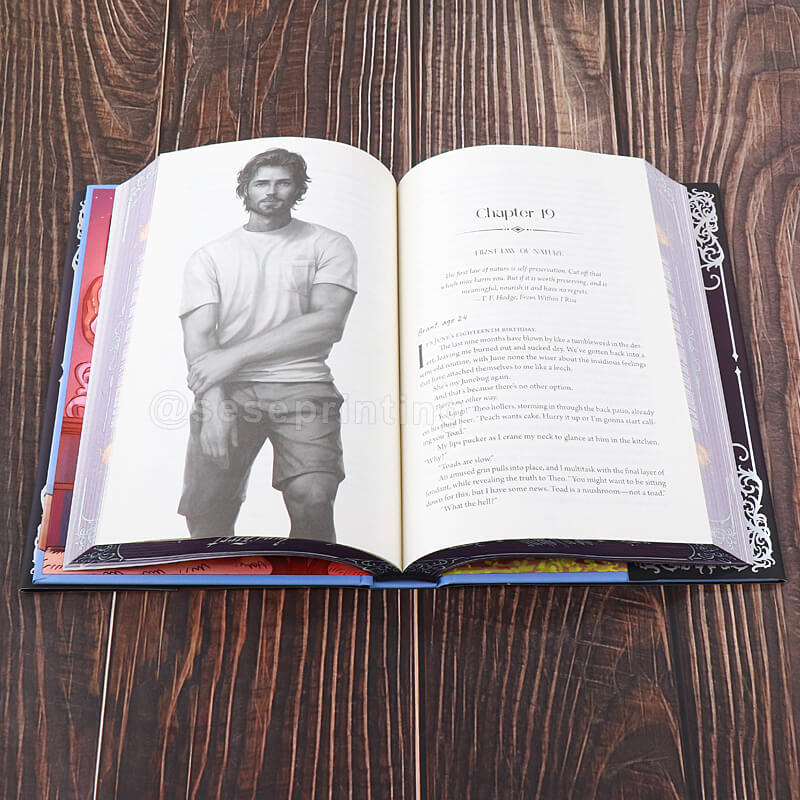 Special Edition with Spot UV on Hardcover, Patterned Edges, Custom Dust Jackets and Endpapers