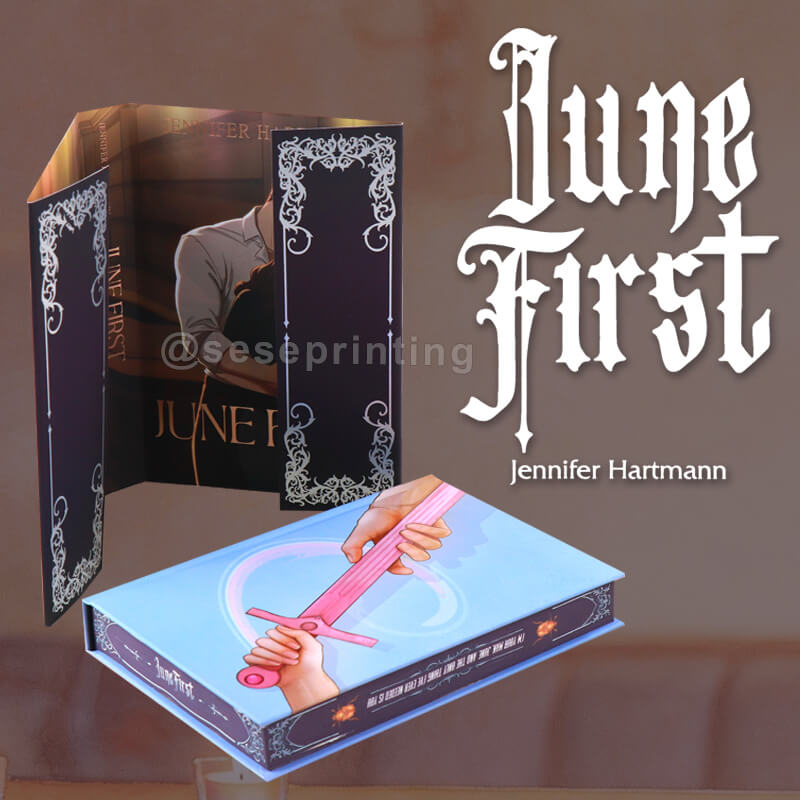 Special Edition with Spot UV on Hardcover, Patterned Edges, Custom Dust Jackets and Endpapers