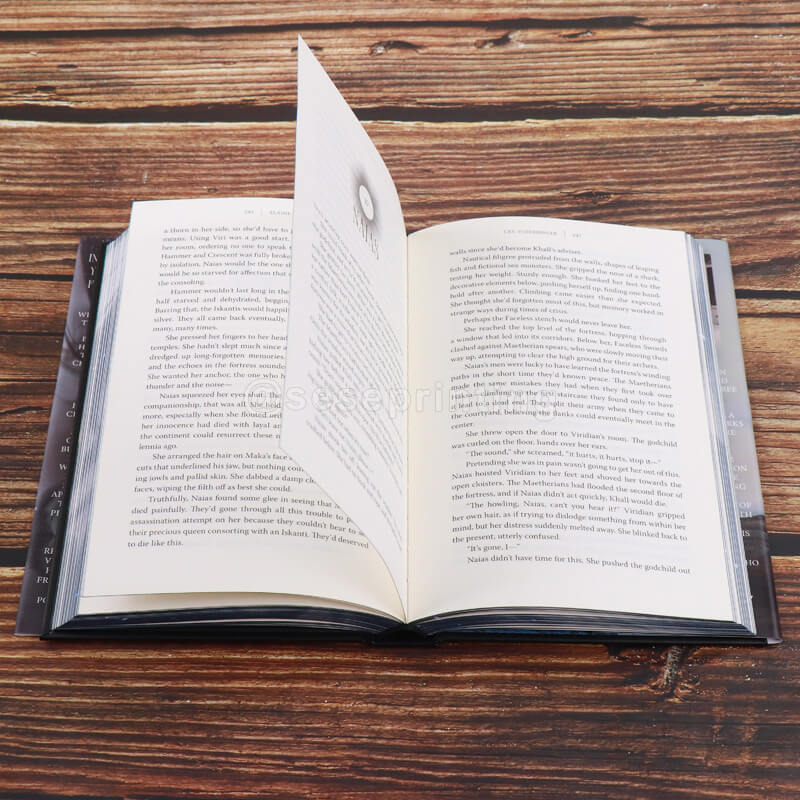Luxury Book with Foil Embossed Dust Jackets, Foil Debossed Hardcover, Sprayed Edges