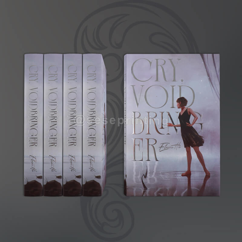 Luxury Book with Foil Embossed Dust Jackets, Foil Debossed Hardcover, Sprayed Edges