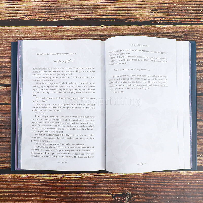 Premium Hardcover Book Printing with Holographic Foil, Custom Endpapers and Sprayed Edges