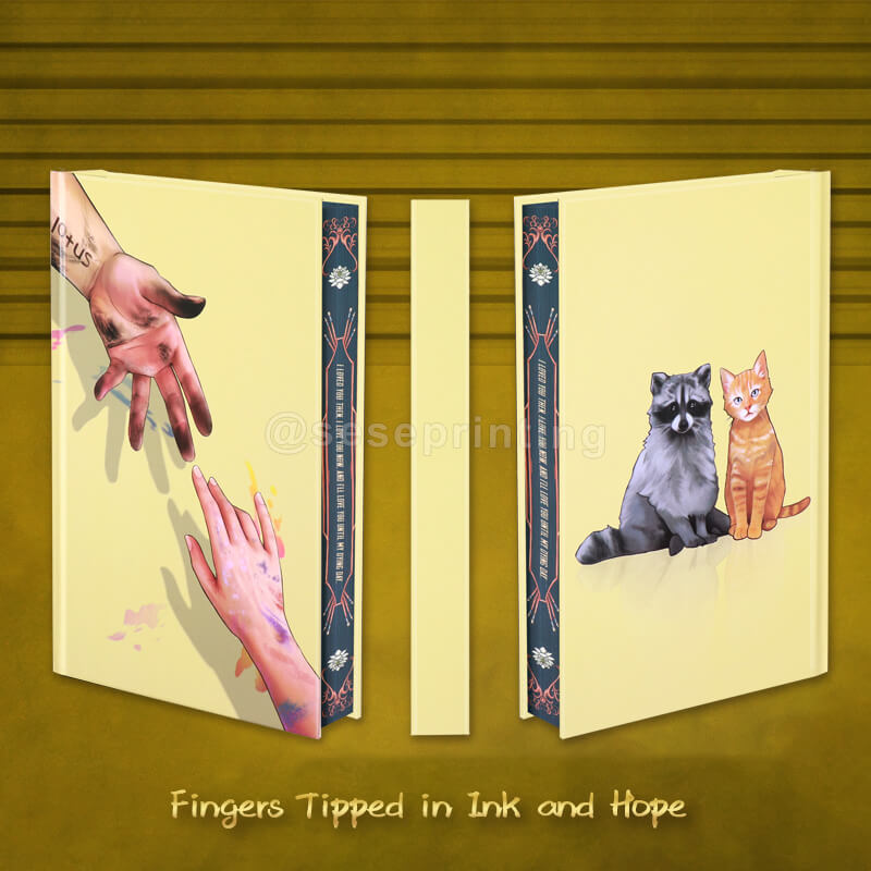 Premium Special Edition Novel with Spot UV Hardcover, Sprayed Edges and Custom Endpapers