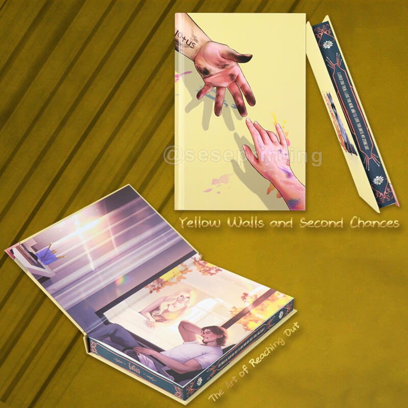 Premium Special Edition Novel with Spot UV Hardcover, Sprayed Edges and Custom Endpapers