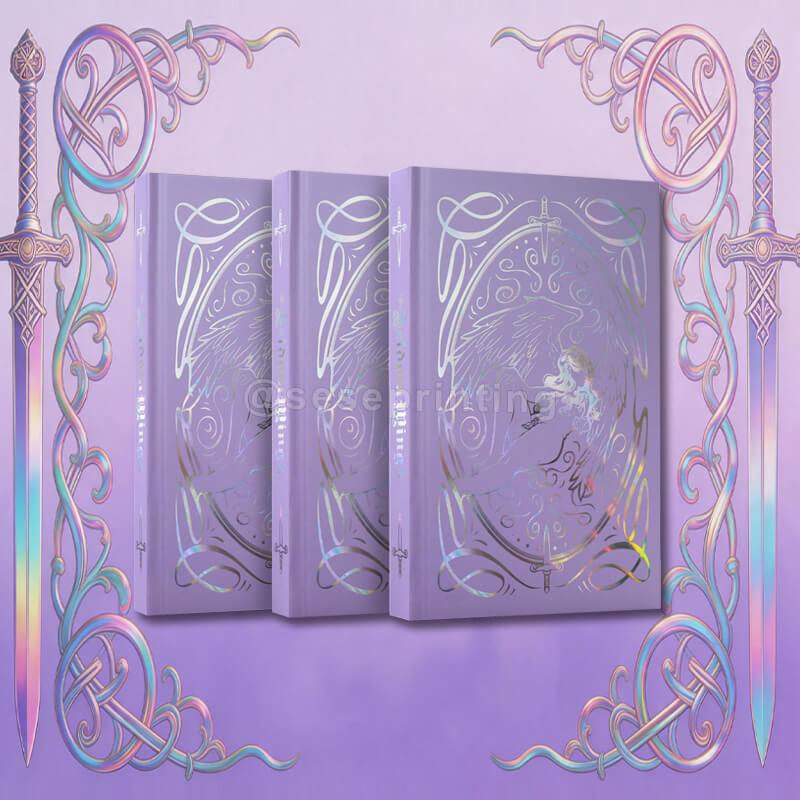 Limited Edition Hardcover Featuring Holographic Foil Cover, Decorative Endpapers, Sprayed Edges