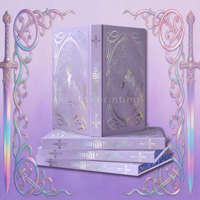 Limited Edition Hardcover Featuring Holographic Foil Cover, Decorative Endpapers, Sprayed Edges