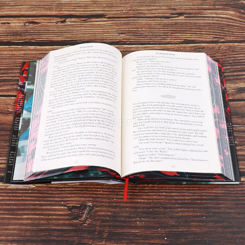 Limited Edition Gloss Lamination Hardcover with Dust Jacket, Sprayed Edges, Ribbon Bookmark