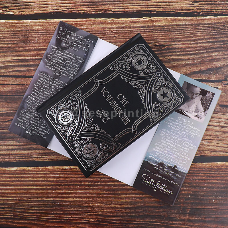 Luxury Book with Foil Embossed Dust Jackets, Foil Debossed Hardcover, Sprayed Edges
