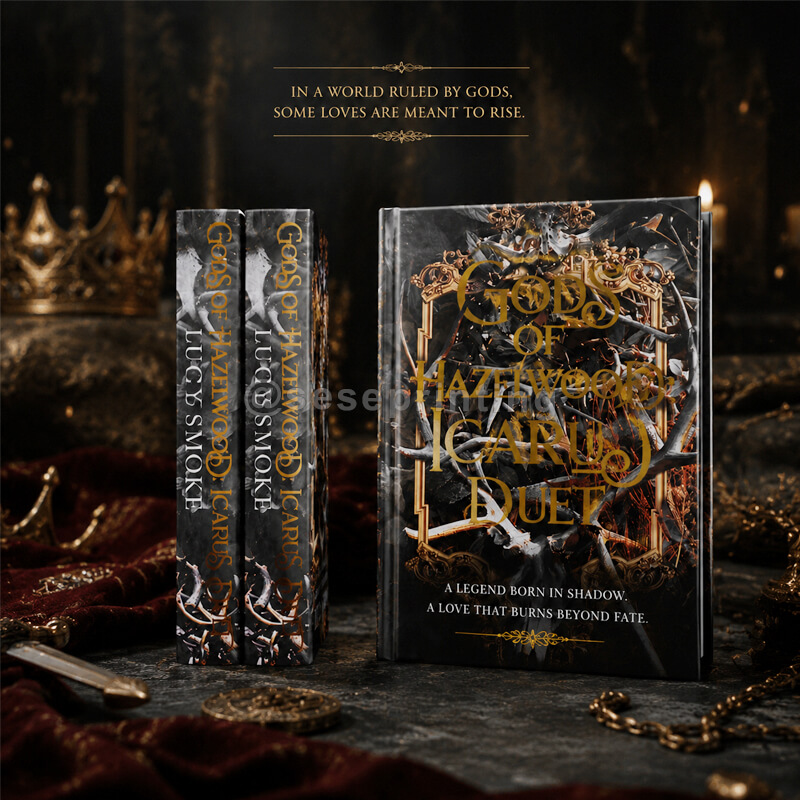 Author Edition Fantasy Novel with Custom Foil Cover Design and Sprayed Edges
