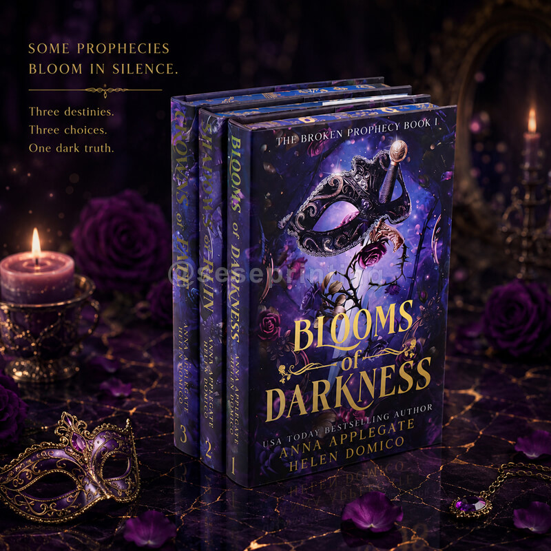 Fantasy Book Set with Dust Jackets, Sprayed Edges, Holographic Foil Cover and Endpapers