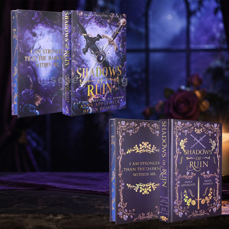 Special Edition Hardcover Book with Sprayed Edges, Foil Cover and B&W Interior Printing