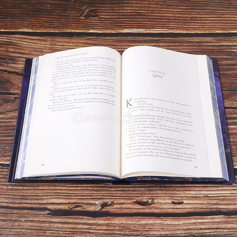 Deluxe Hardcover Novel with Holographic Foil Cover, Dust Jacket and Sprayed Edges