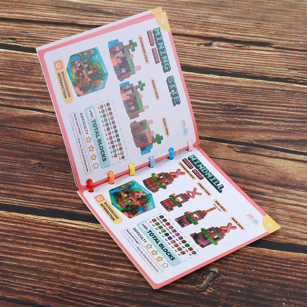 Full Color Printing Childrens Book with Disc Bound Binding, Gloss Laminated Soft Cover
