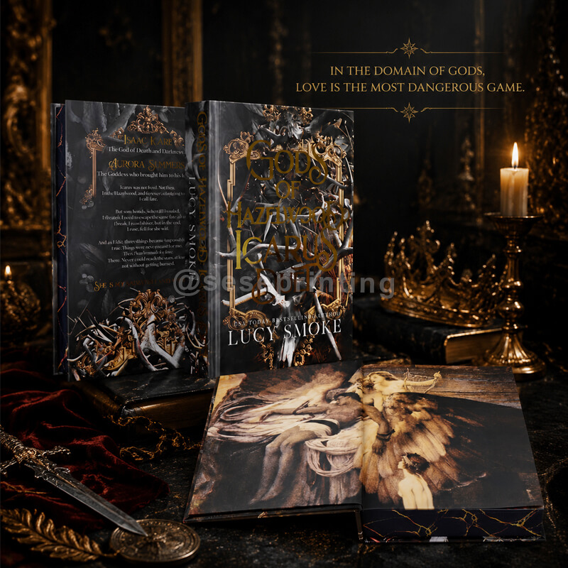 Author Edition Fantasy Novel with Custom Foil Cover Design and Sprayed Edges