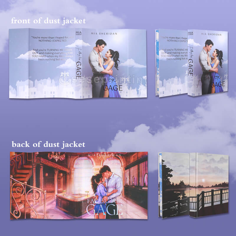 Special Edition Hardcover Book with Soft-Touch Coating Cover, Dust Jackets and Sprayed Edges