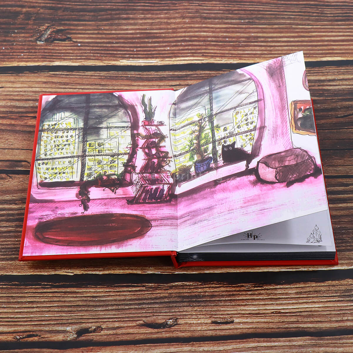 Special Edition Children Book with Foil Cover, Custom Sprayed Edges and Illustrated Endpapers