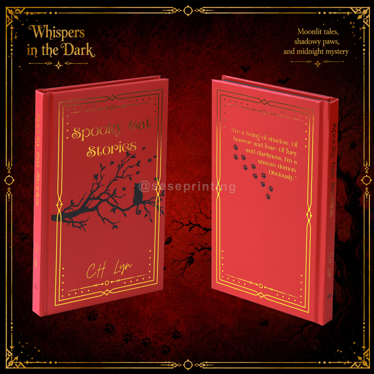 Special Edition Children Book with Foil Cover, Custom Sprayed Edges and Illustrated Endpapers