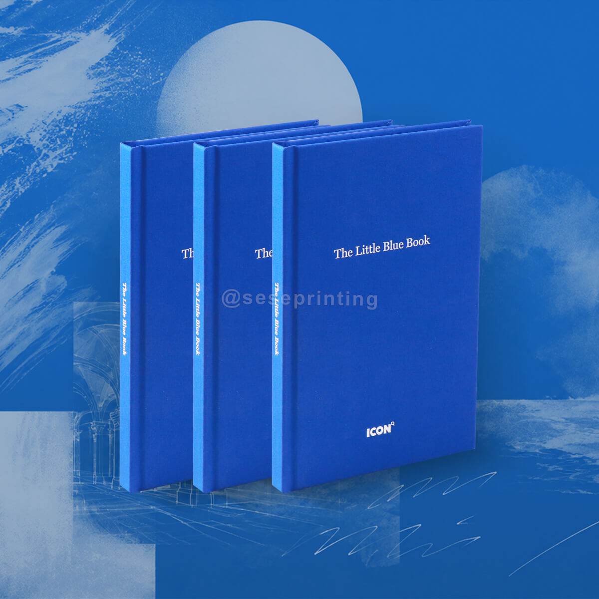 Luxury Cloth Bound Journal Book with Debossing Cover and Premium Journal Pages