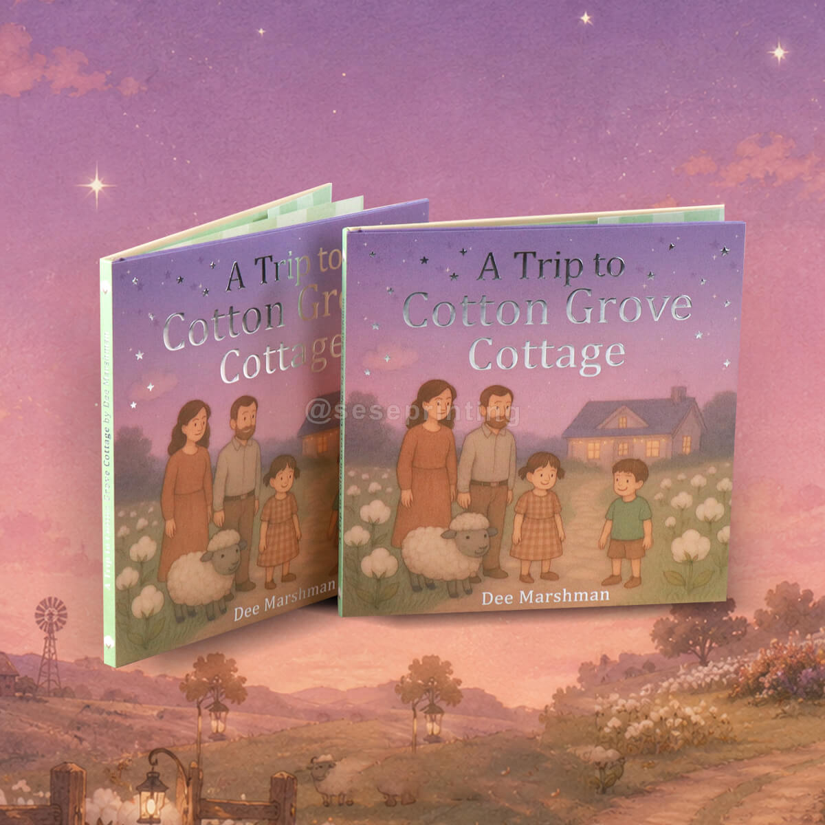 Premium Matte Finish Hardcover Children&rsquo;s Book Printing with Foil Embossing Dust Jackets