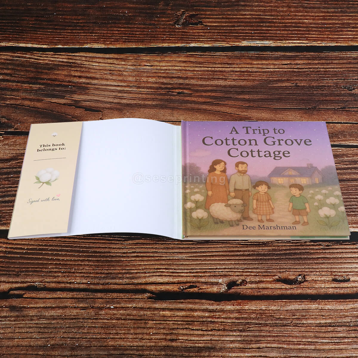 Premium Matte Finish Hardcover Children&rsquo;s Book Printing with Foil Embossing Dust Jackets