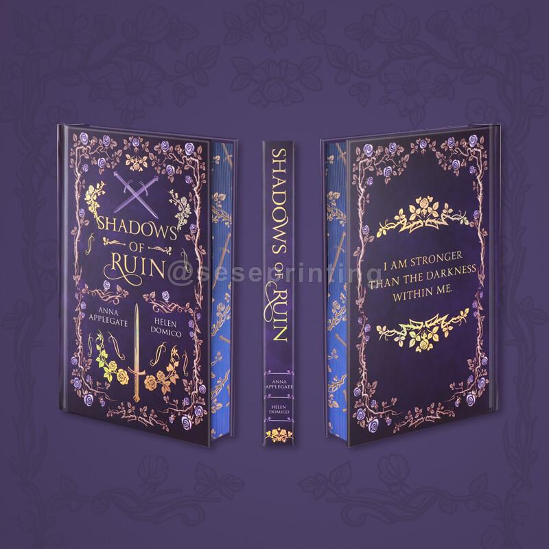Special Edition Fantasy Novel with Foil Cover, Colored Endpapers and Patterns Sprayed Edges