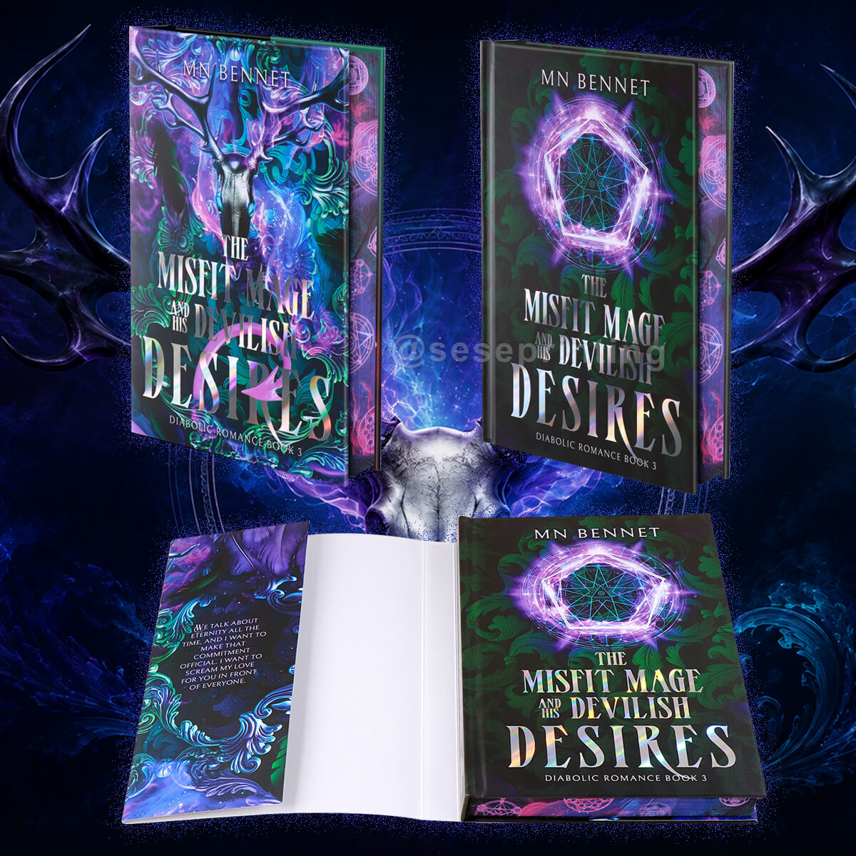Special Edition Fantasy Book with Holographic Foil, Printed Endpapers and Sprayed Edges