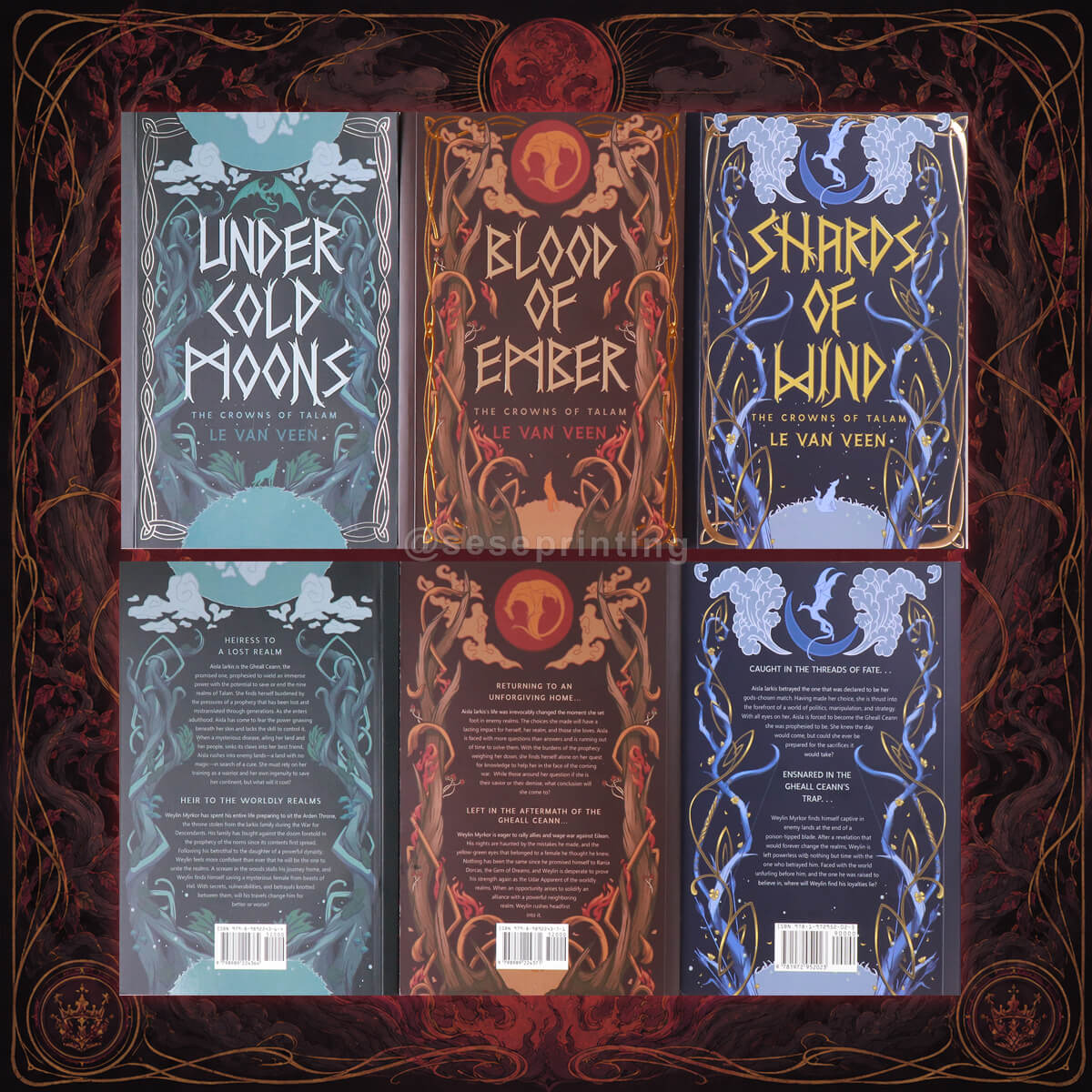 Special Edition Paperback Series with Foiling Embossing Covers and Custom Sprayed Edges