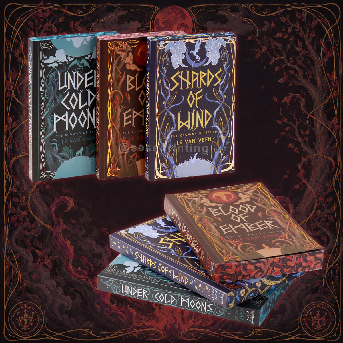 Special Edition Paperback Series with Foiling Embossing Covers and Custom Sprayed Edges