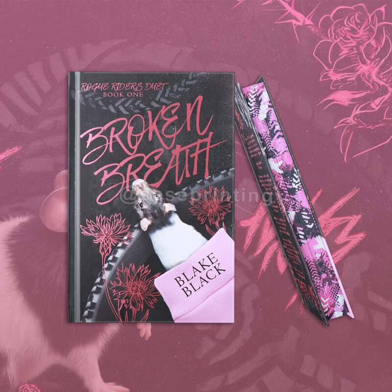 Special Edition Romance Hardcover Book with Foil Cover, Sprayed Edges and Custom Endpapers