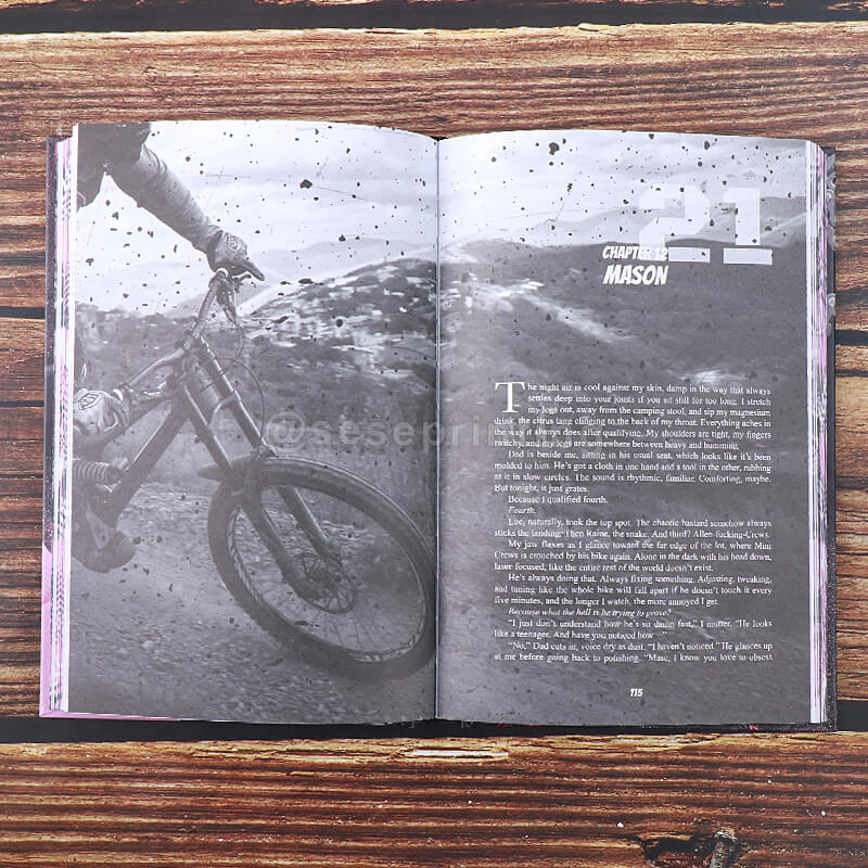 Special Edition Romance Hardcover Book with Foil Cover, Sprayed Edges and Custom Endpapers