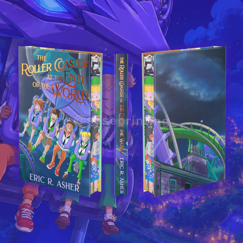 Special Edition Hardcover with Matte Cover, Double Sided Dust Jacket, Custom Printed Edges