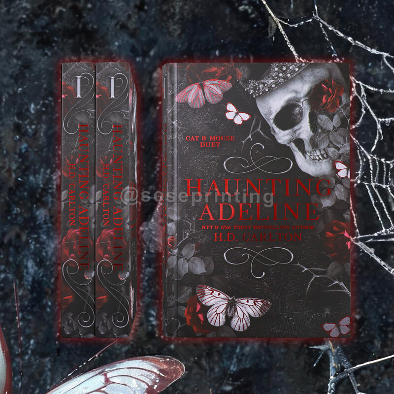 Special Edition Romance Book with Foil Cover, Decorative Sprayed Edges and Custom Endpapers