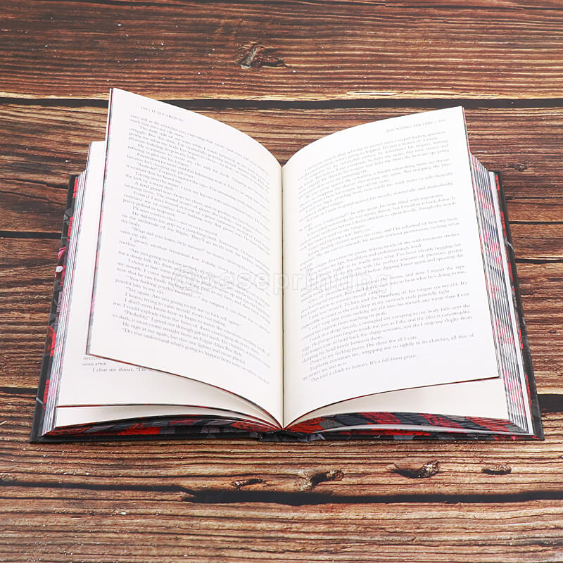 Special Edition Romance Book with Foil Cover, Decorative Sprayed Edges and Custom Endpapers