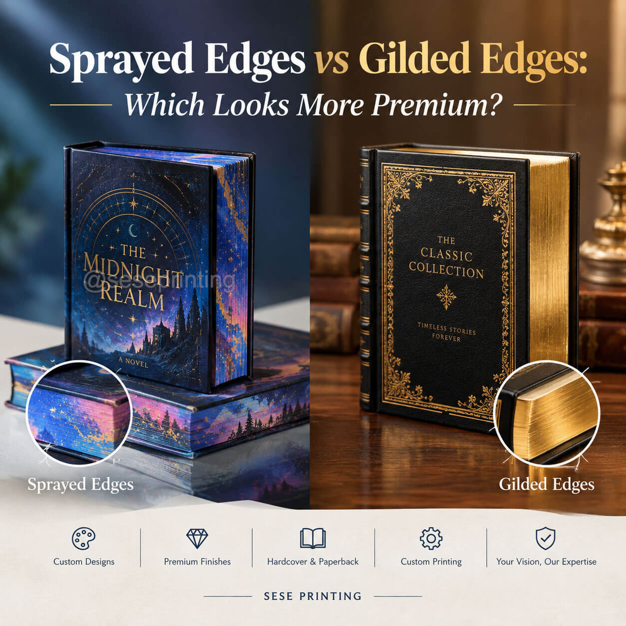 Sprayed Edges vs Gilded Edges: Which Looks More Premium?
