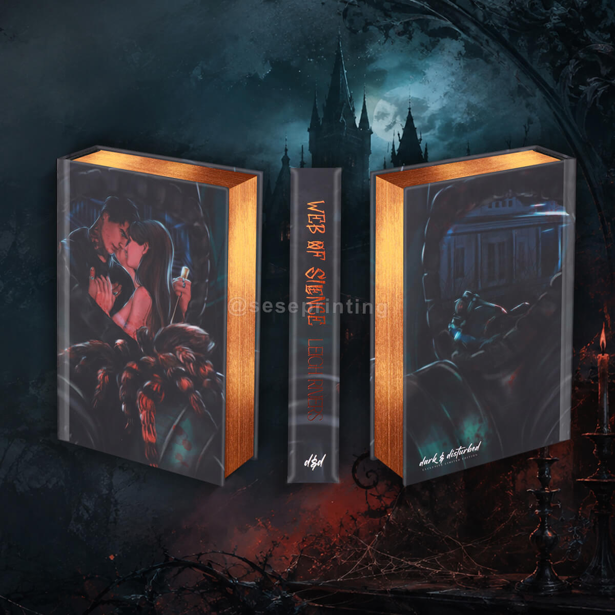 Premium Thriller Novel with Metallic Sprayed Edges, Matte Lamination Hardcovers, End Pages