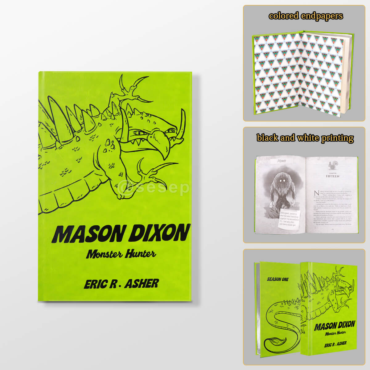 Premium Special Edition Hardcover Book with Gilded Edges and Printed End Sheets