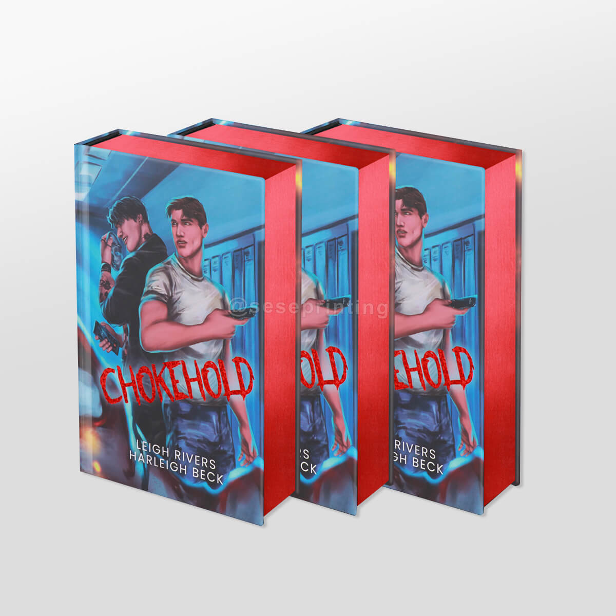 Special Edition Hardcover Book with Foil Covers, Black Pages with White Text, Sprayed Edges