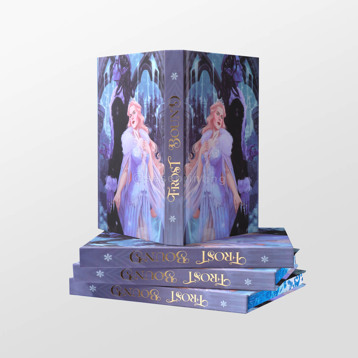 Special Edition Hardback Copies of My Fantasy Romance Printed Sprayed Edges, Character Endpapers