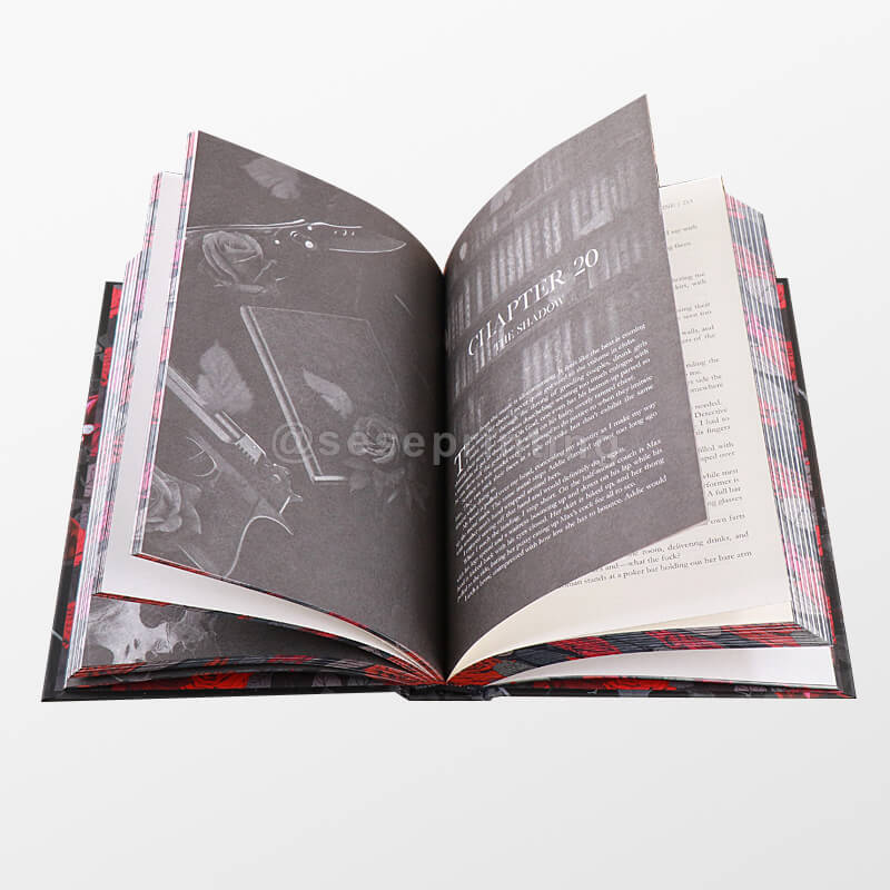 Collectors Edition Book Series with Foiled Letters on Cover and Sprayed Edges, End Page Image