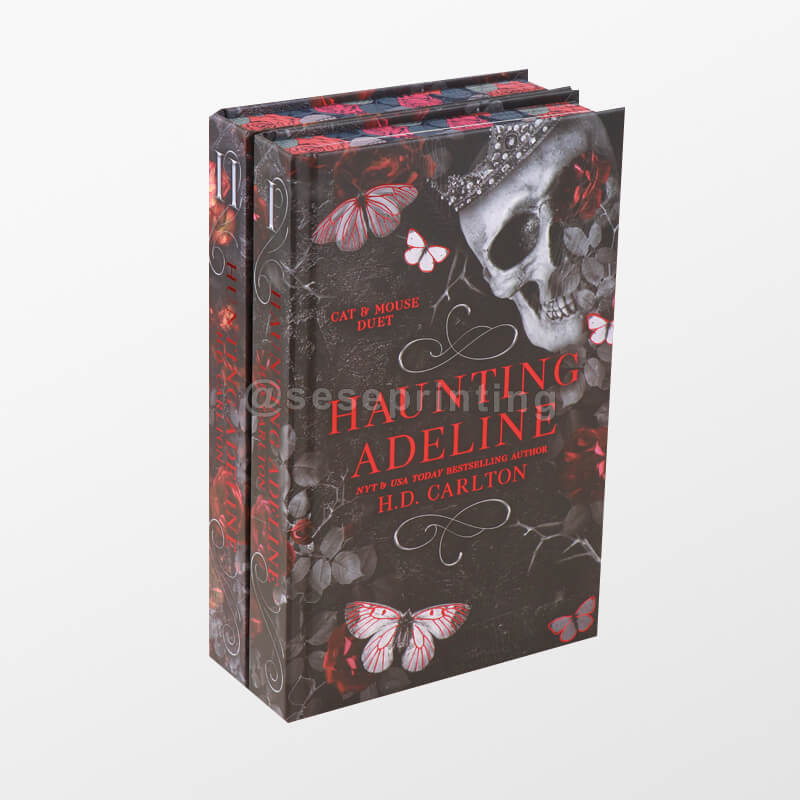 Collectors Edition Book Series with Foiled Letters on Cover and Sprayed Edges, End Page Image