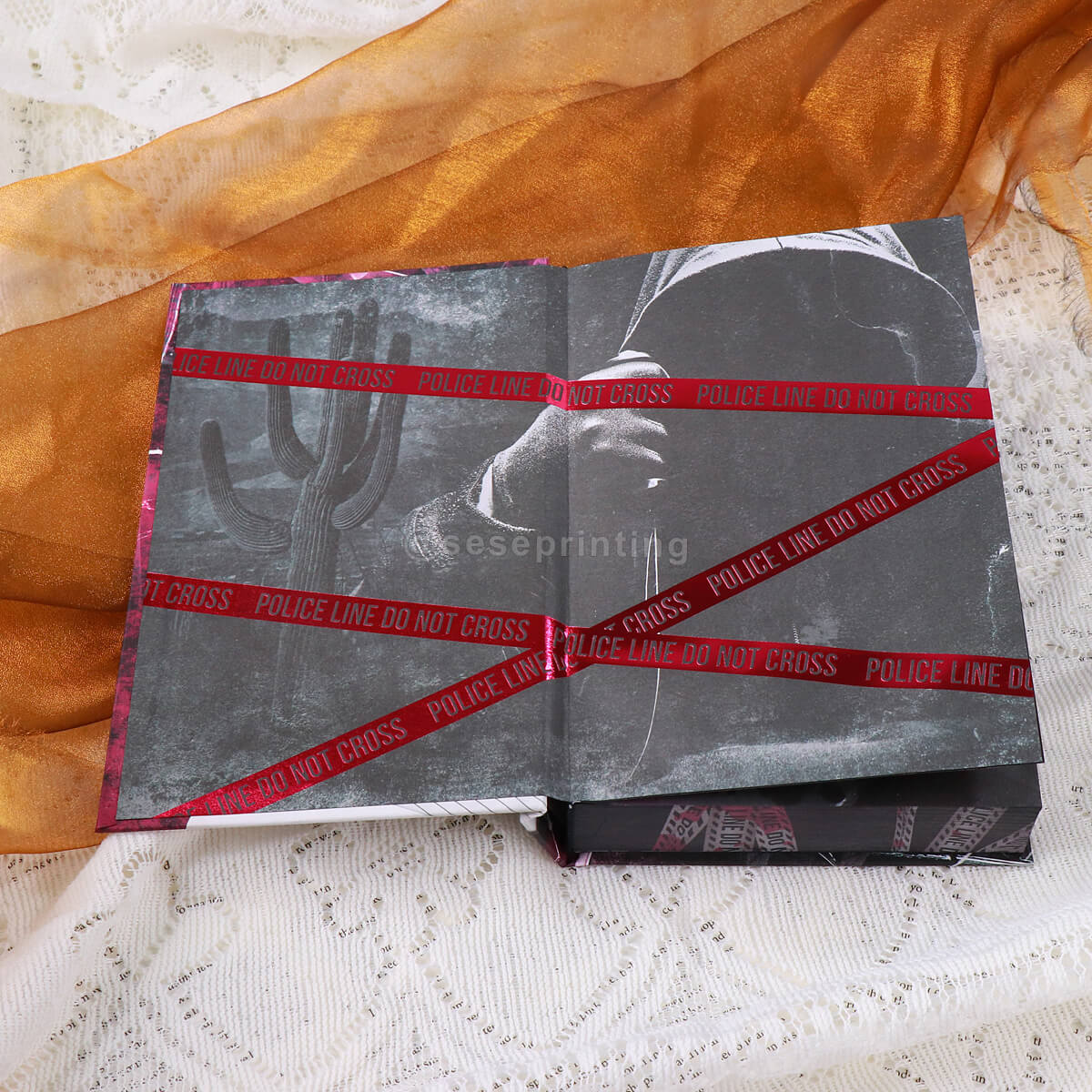 Color Pages Hardcover Special Edition Books Printed Edge Design, Foil Covers, Special Endpapers