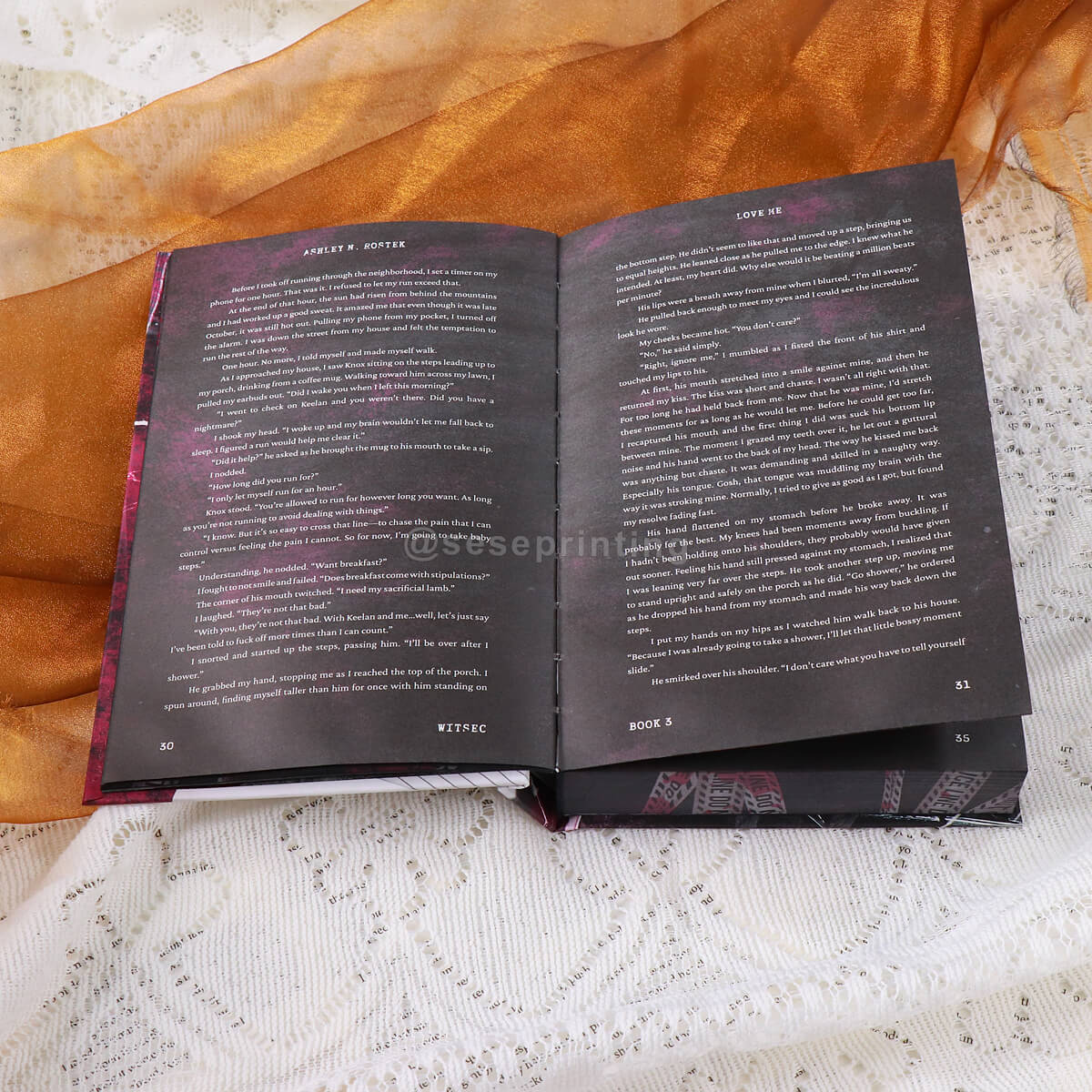 Color Pages Hardcover Special Edition Books Printed Edge Design, Foil Covers, Special Endpapers