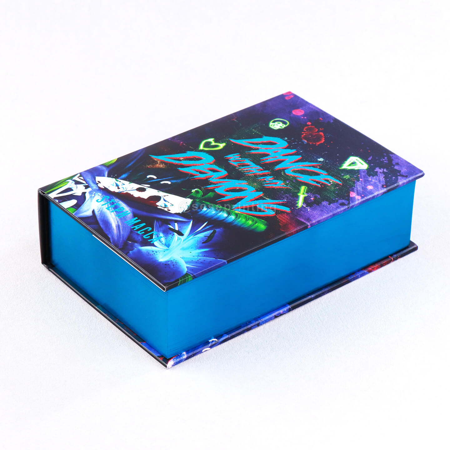 Premium Hardcover Novel with Holographic Foil Cover, Metallic Edges and Dust Jacket, Endpages