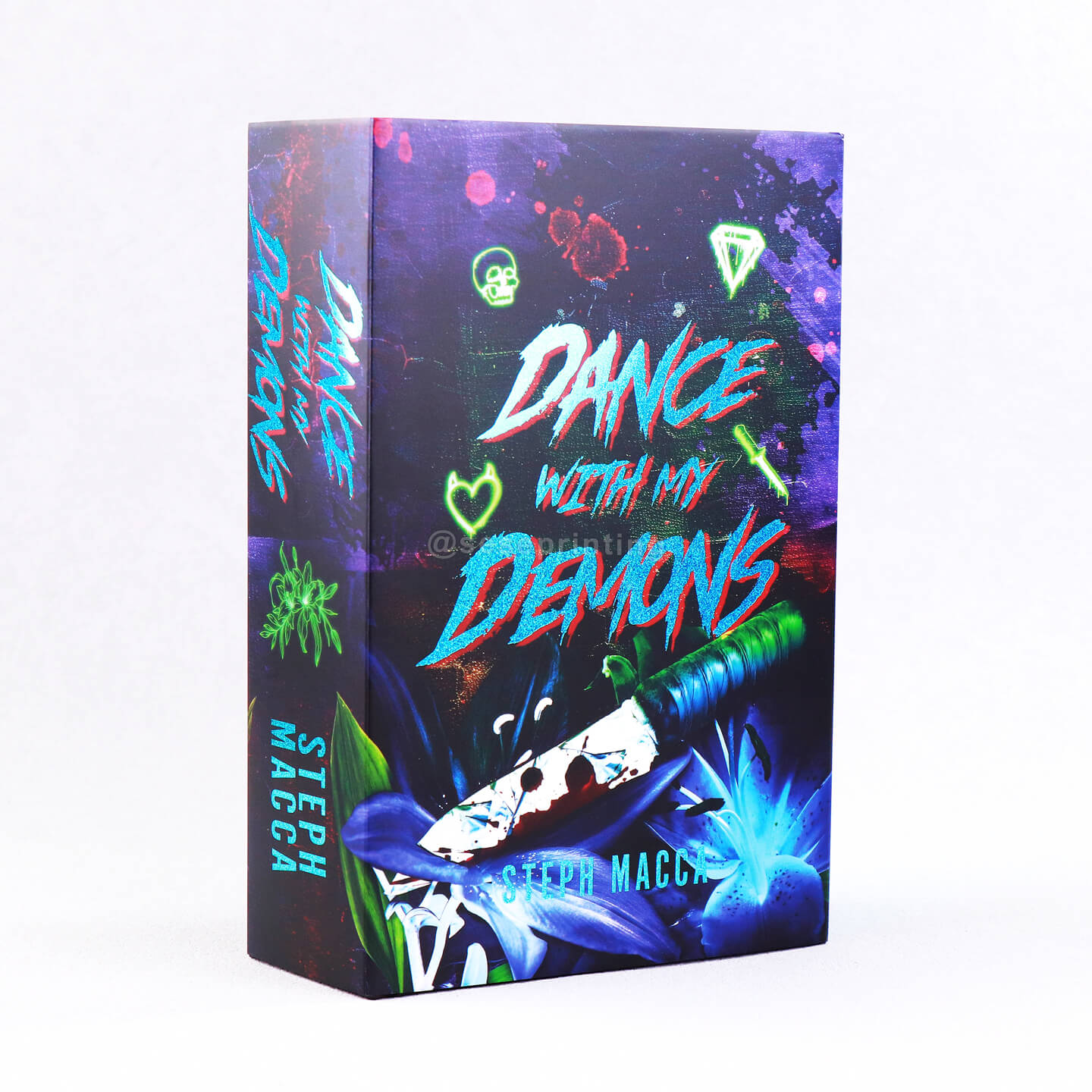 Premium Hardcover Novel with Holographic Foil Cover, Metallic Edges and Dust Jacket, Endpages