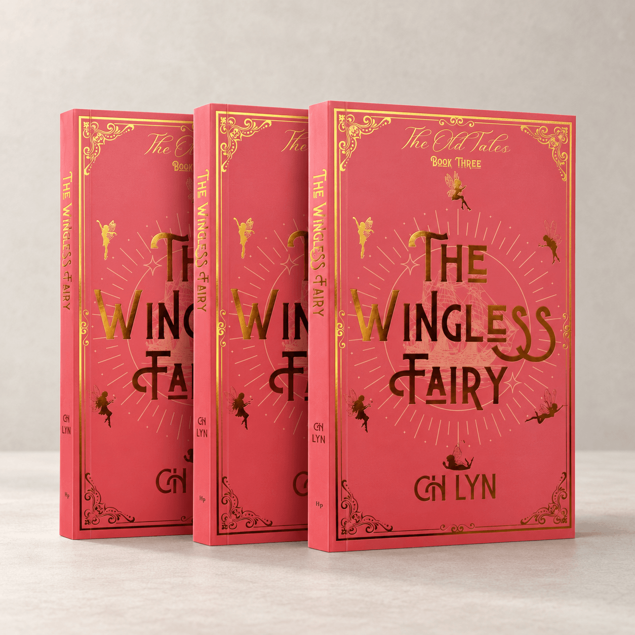 Custom Fantasy Paperback Book with Foil Stamping, Black and White Interior Printing