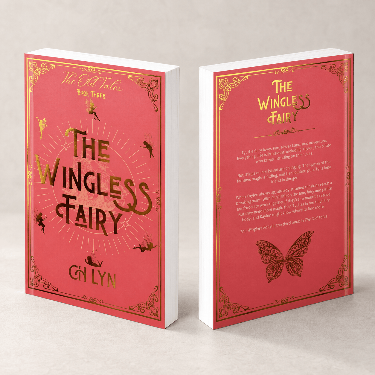 Custom Fantasy Paperback Book with Foil Stamping, Black and White Interior Printing