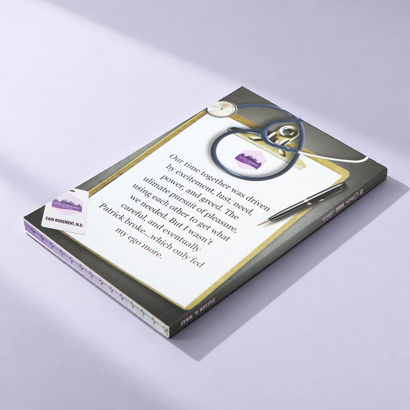 Premium Softcover Novel Printing with Foil Cover Finish and Custom Sprayed Edge Design
