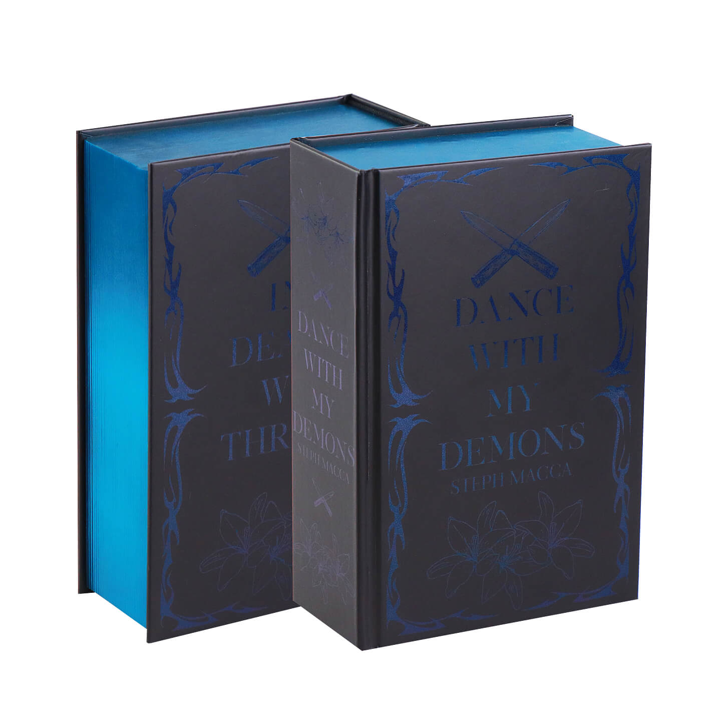 Dark Fantasy Hardcover Novel Printing with Foil Cover, Metallic Edges and Color Pages