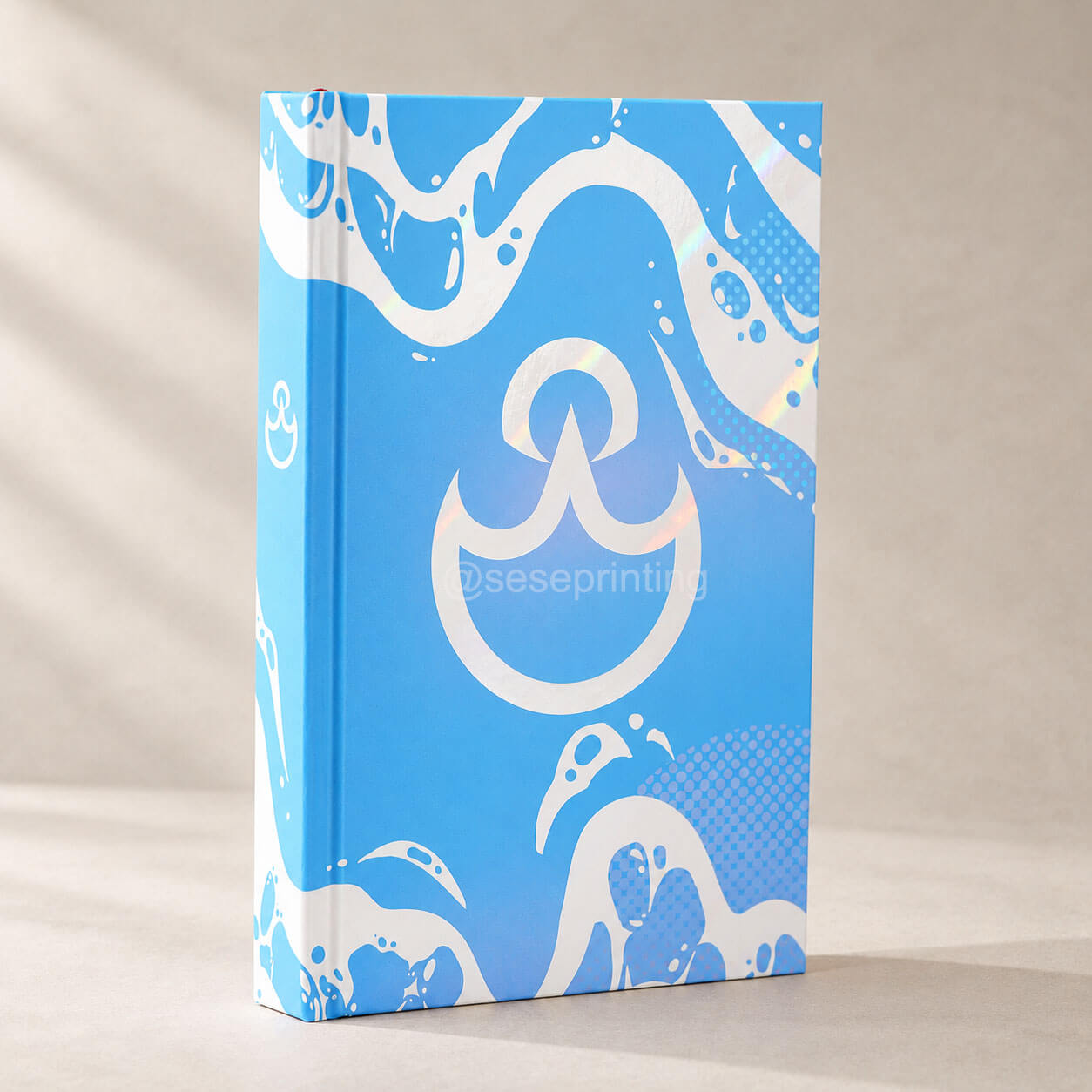 Premium Custom Hardcover Book Printing with Foil Cover, Patterned Edges and Endpapers