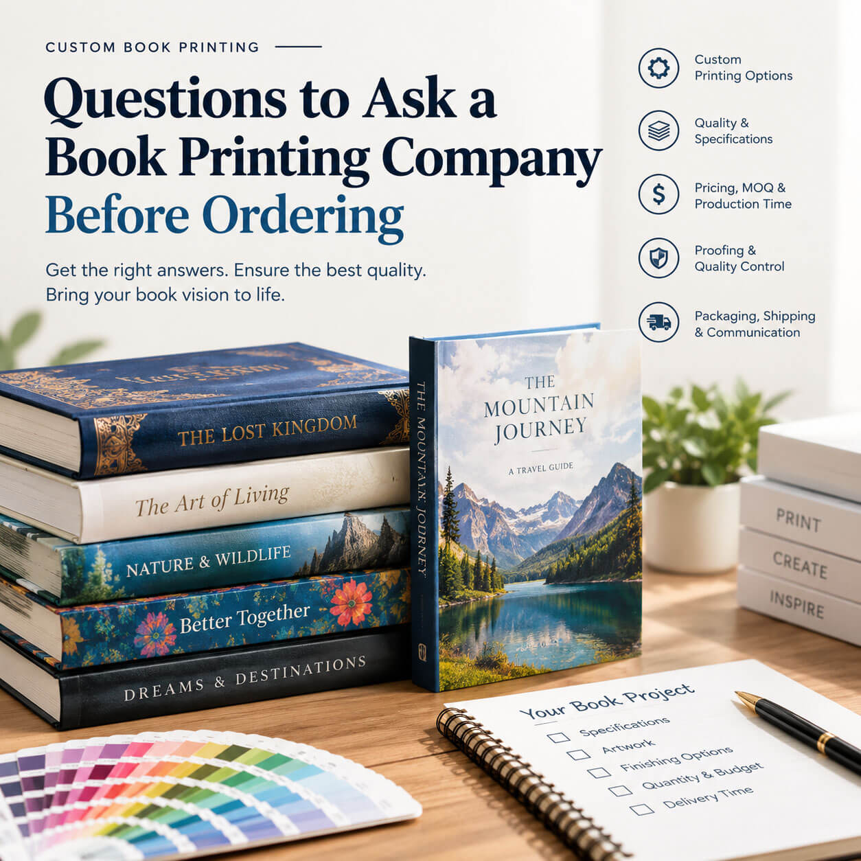 Questions to Ask a Book Printing Company Before Ordering