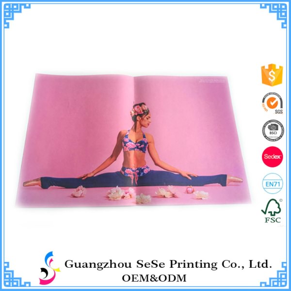 Professional Custom Saddle stitching Glossy Magazine Printing